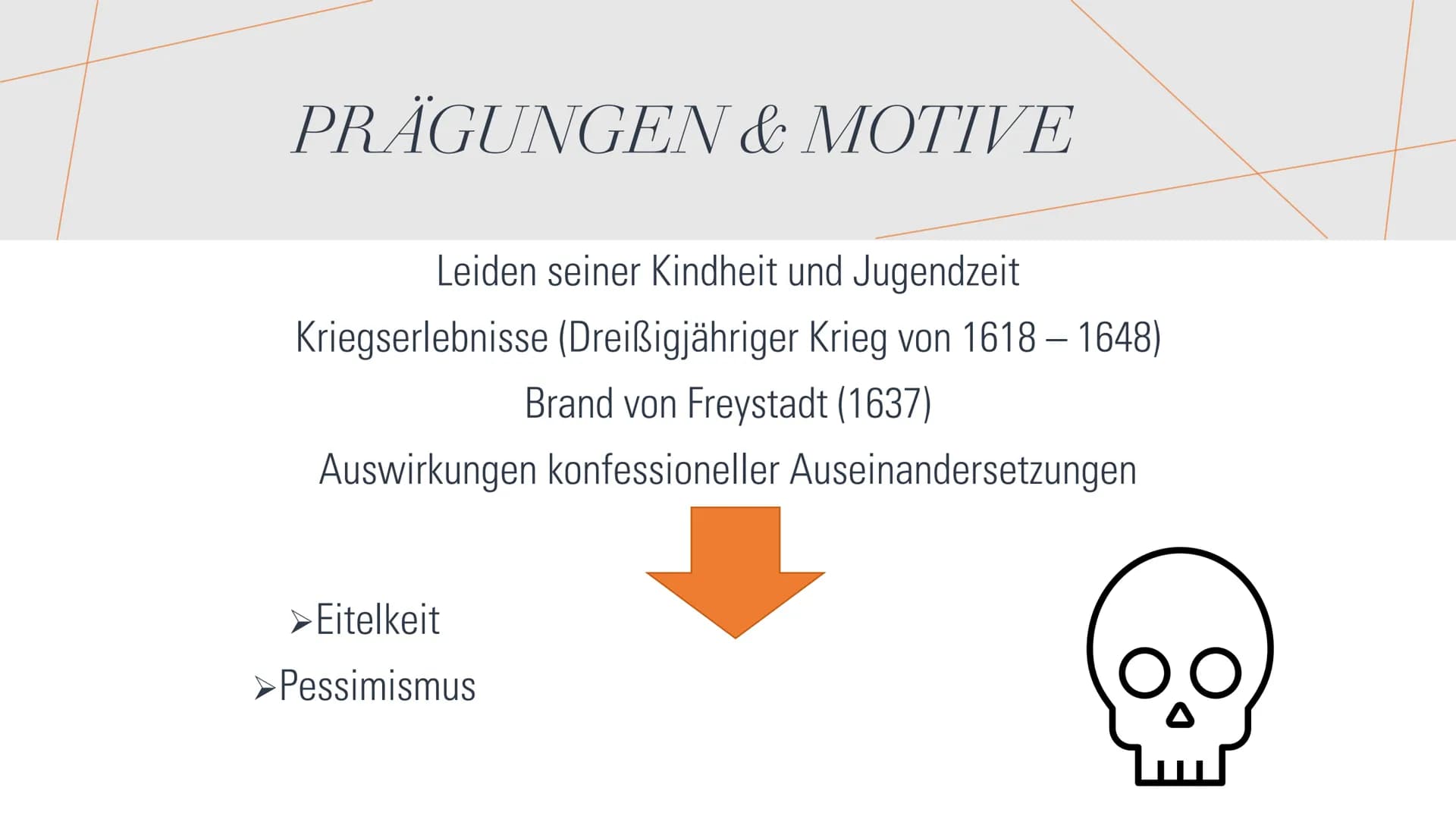 ANDREAS GRYPHIUS
UND
MARTIN OPITZ
DICHTER DES BAROCKS Referat
Martin Opitz von Boberfeld
(23.12.1597 - 20.08.1639)
Er starb an einer Pesterk