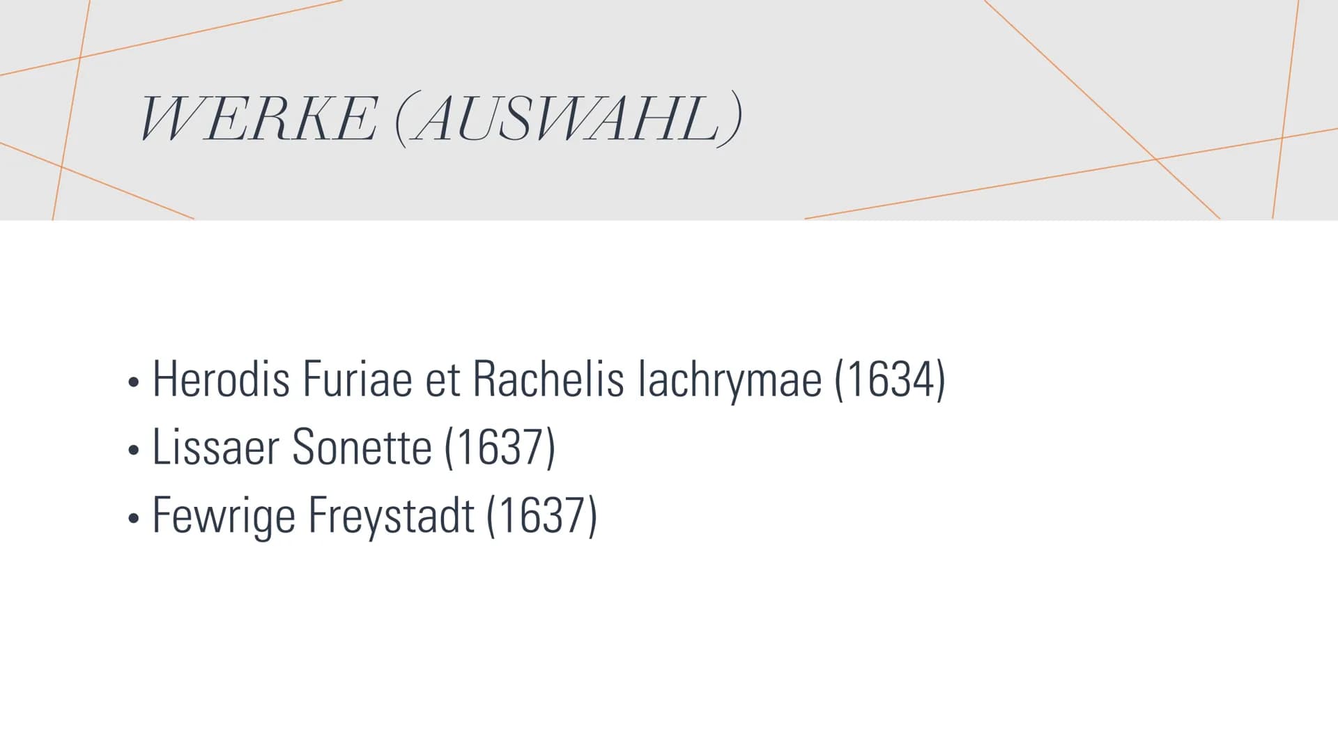 ANDREAS GRYPHIUS
UND
MARTIN OPITZ
DICHTER DES BAROCKS Referat
Martin Opitz von Boberfeld
(23.12.1597 - 20.08.1639)
Er starb an einer Pesterk