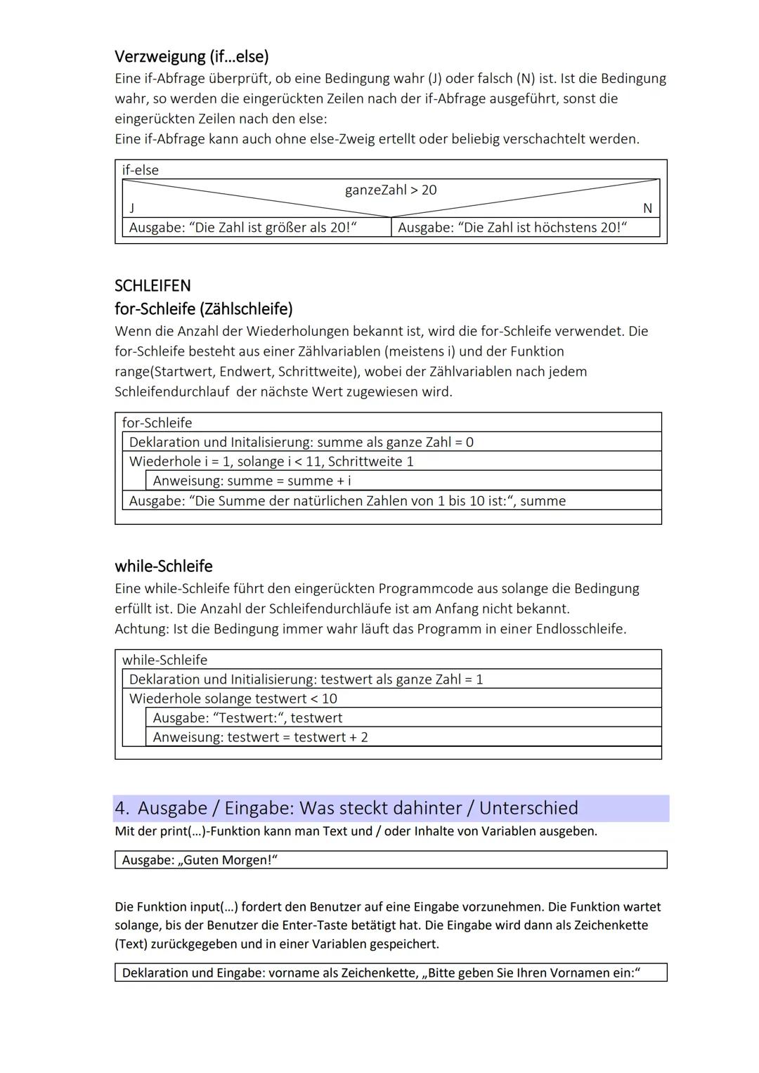 1. Vor- und Nachteile von Struktogrammen
Vorteile
●
●
●
●
Informatik Klausur
Strukturiert zukünftige
Programme
Bietet eine Übersicht und
sch
