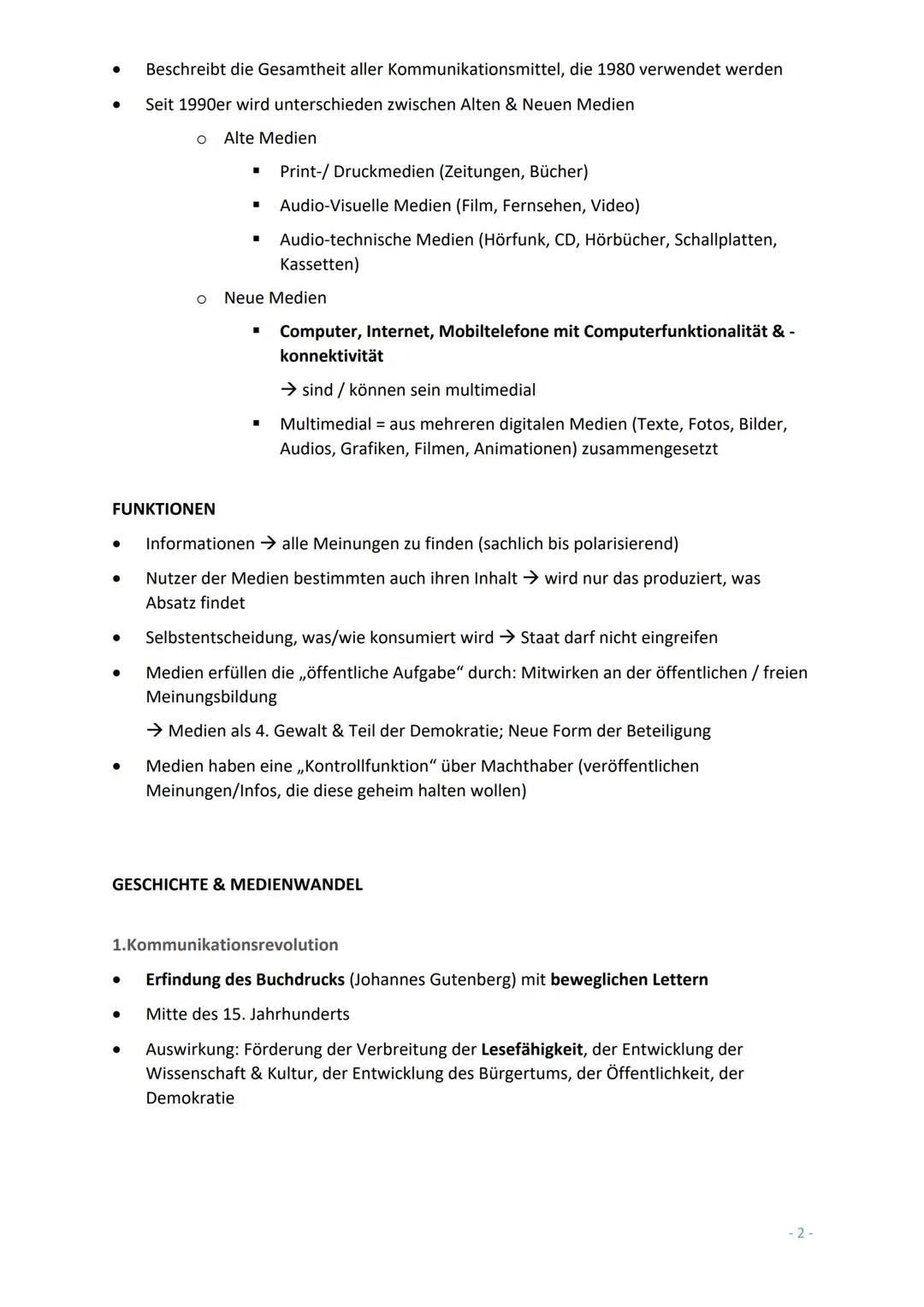 Abitur T4: Sprache, Medien, Lesen
MEDIEN.
DEFINITION..
FUNKTIONEN.
GESCHICHTE & MEDIENWANDEL
1. Kommunikationsrevolution.
2. Kommunikationsr