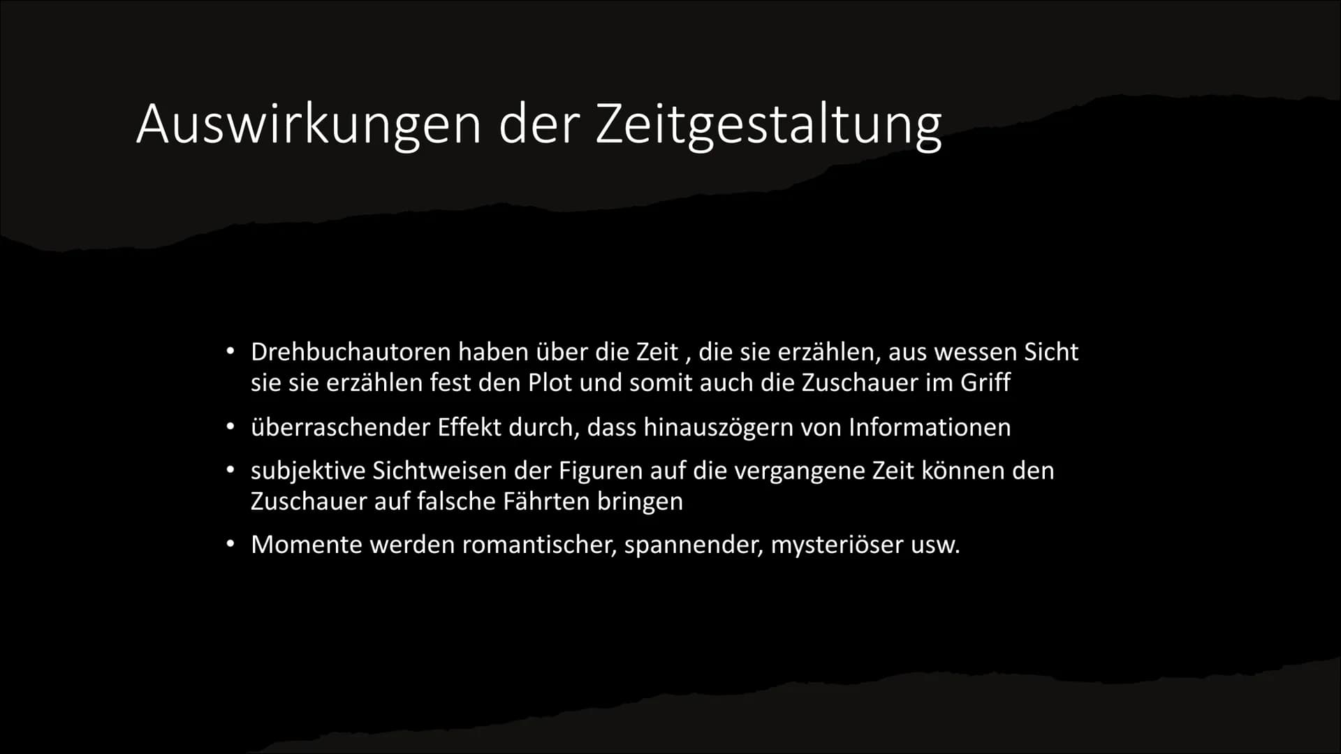 Zeitgestaltung 19.
A FILM BY STEVE MCQUEEN
YEARS A SLAVE
THE EXTRAORDINARY TRUE STORY
OF SOLOMON NORTHUP
Allgemeines
erzählte Zeit- bezeichn