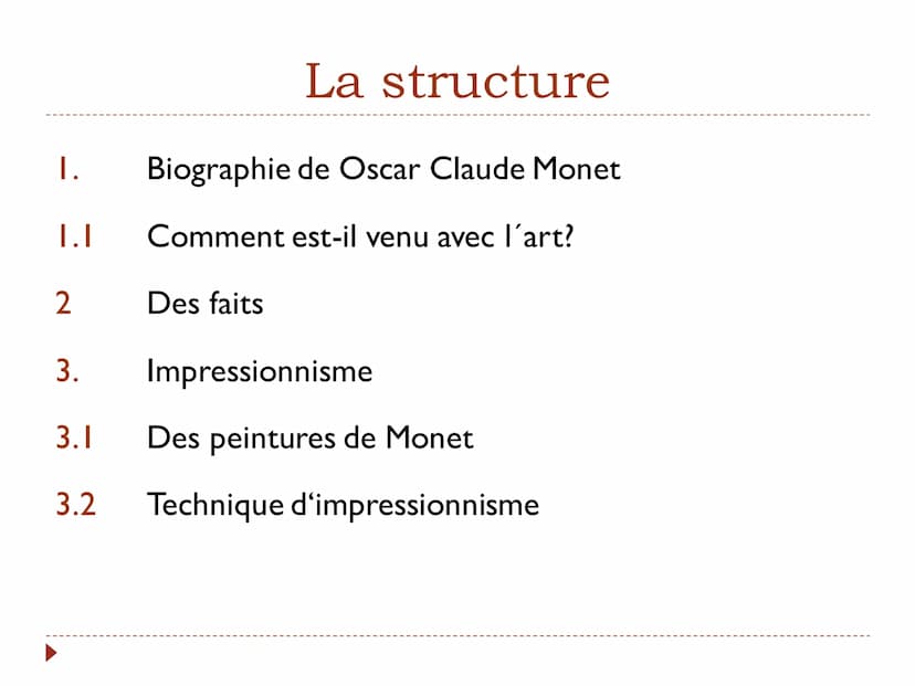 Claude Monet
Impressionnisme Nom de l'école
La matière
Prof
Nom de présentateur
E Jā
Oscar Claude Monet était un artiste de l'époque de l'im