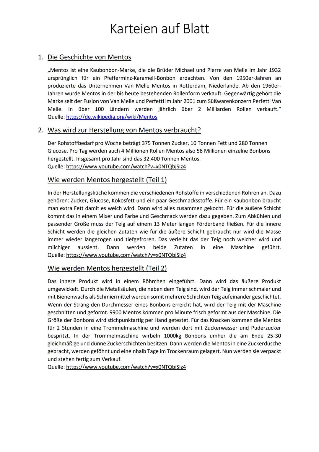 Alles über Mentos: Sorten, Kalorien und Inhaltsstoffe