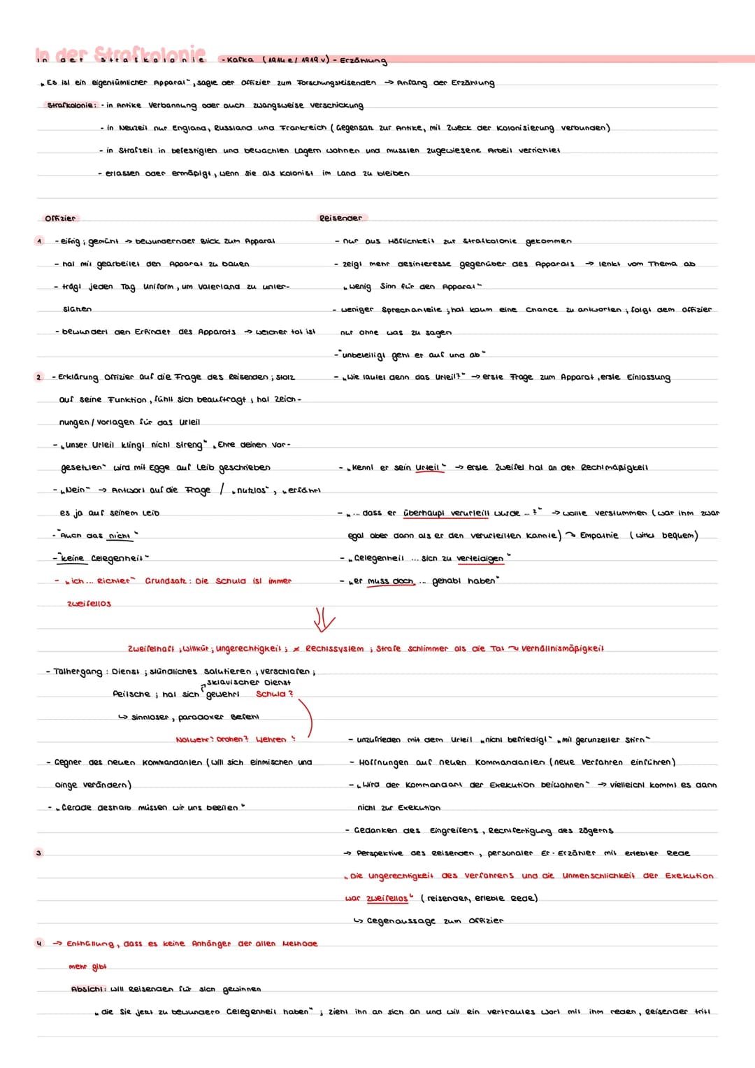 In der Strafkolonie -Kafka (AQA4 e/ 1919 v) - Erzählung
"Es ist ein eigentümlicher Apparal", sagle der offizier zum Forschungsreisenden Anfa