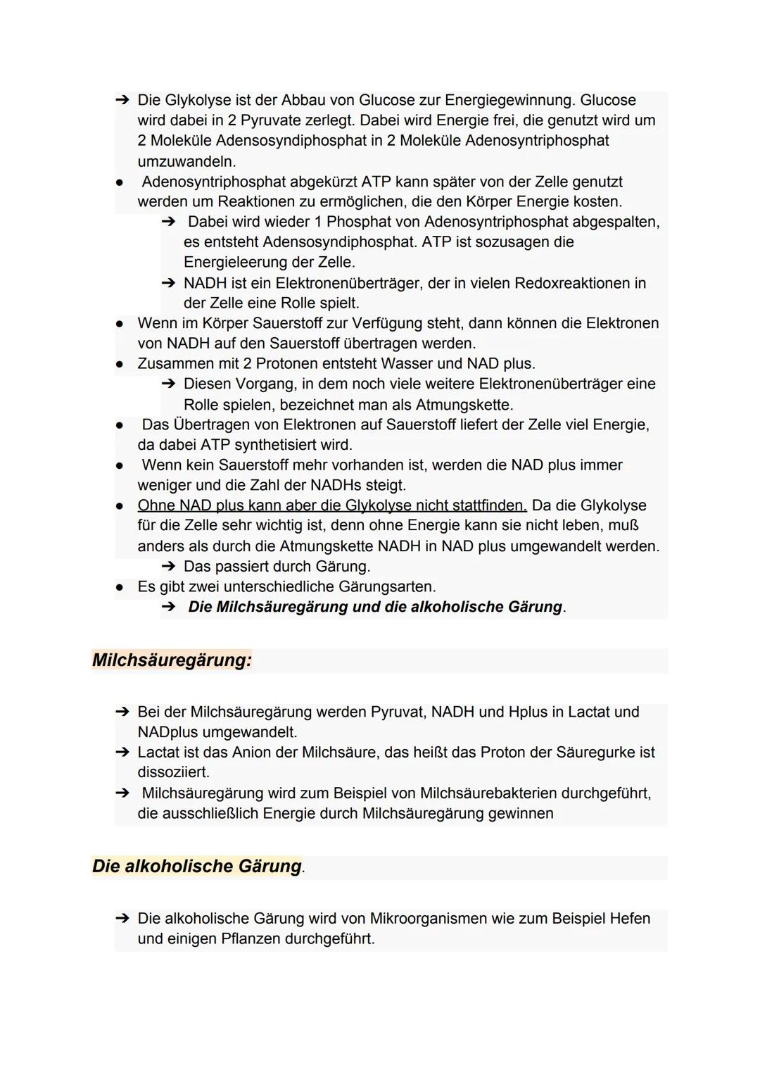 Zellatmung:
Biologie-Klausur Nr.2
-Stoffwechsel-
Die Zellatmung findet in dem Mitochondrium statt. bei Menschen, Pflanzen
und Tieren.
● währ