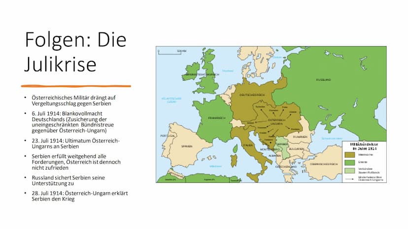 Der Erste
Weltkrieg
1914 - 1918
Von Muthen über Metz nach Paris
Kabur B Inhaltsverzeichnis
Thema
• Auslöser des Ersten Weltkriegs
●
Die Juli