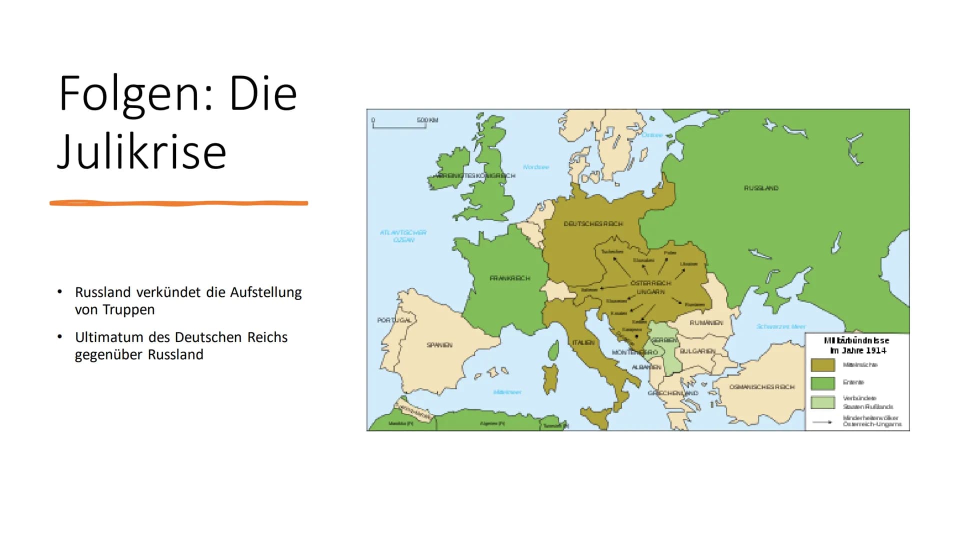 Der Erste
Weltkrieg
1914 - 1918
Von Muthen über Metz nach Paris
Kabur B Inhaltsverzeichnis
Thema
• Auslöser des Ersten Weltkriegs
●
Die Juli