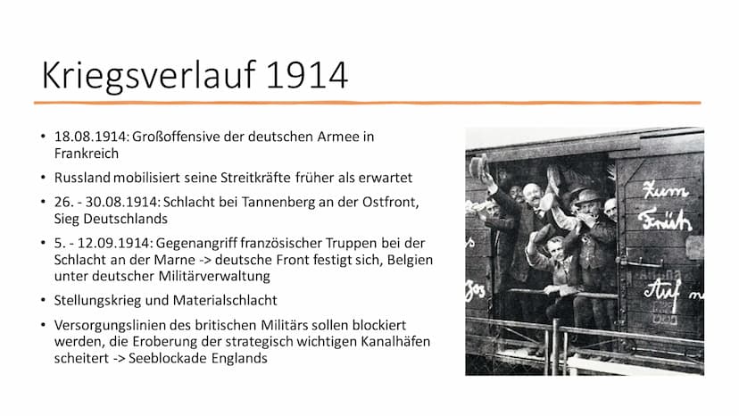 Der Erste
Weltkrieg
1914 - 1918
Von Muthen über Metz nach Paris
Kabur B Inhaltsverzeichnis
Thema
• Auslöser des Ersten Weltkriegs
●
Die Juli