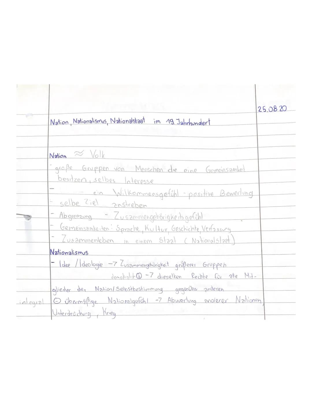 Nationalismus
-7 Nationalstaatsentstehungen
0
&
a stärkend, z.B E, F
b)- staatsbildend, z. B. De, Italien
c) - staatszerselzend z.B Jugoslaw