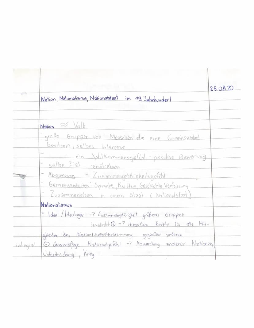 Nationalismus
-7 Nationalstaatsentstehungen
0
&
a stärkend, z.B E, F
b)- staatsbildend, z. B. De, Italien
c) - staatszerselzend z.B Jugoslaw