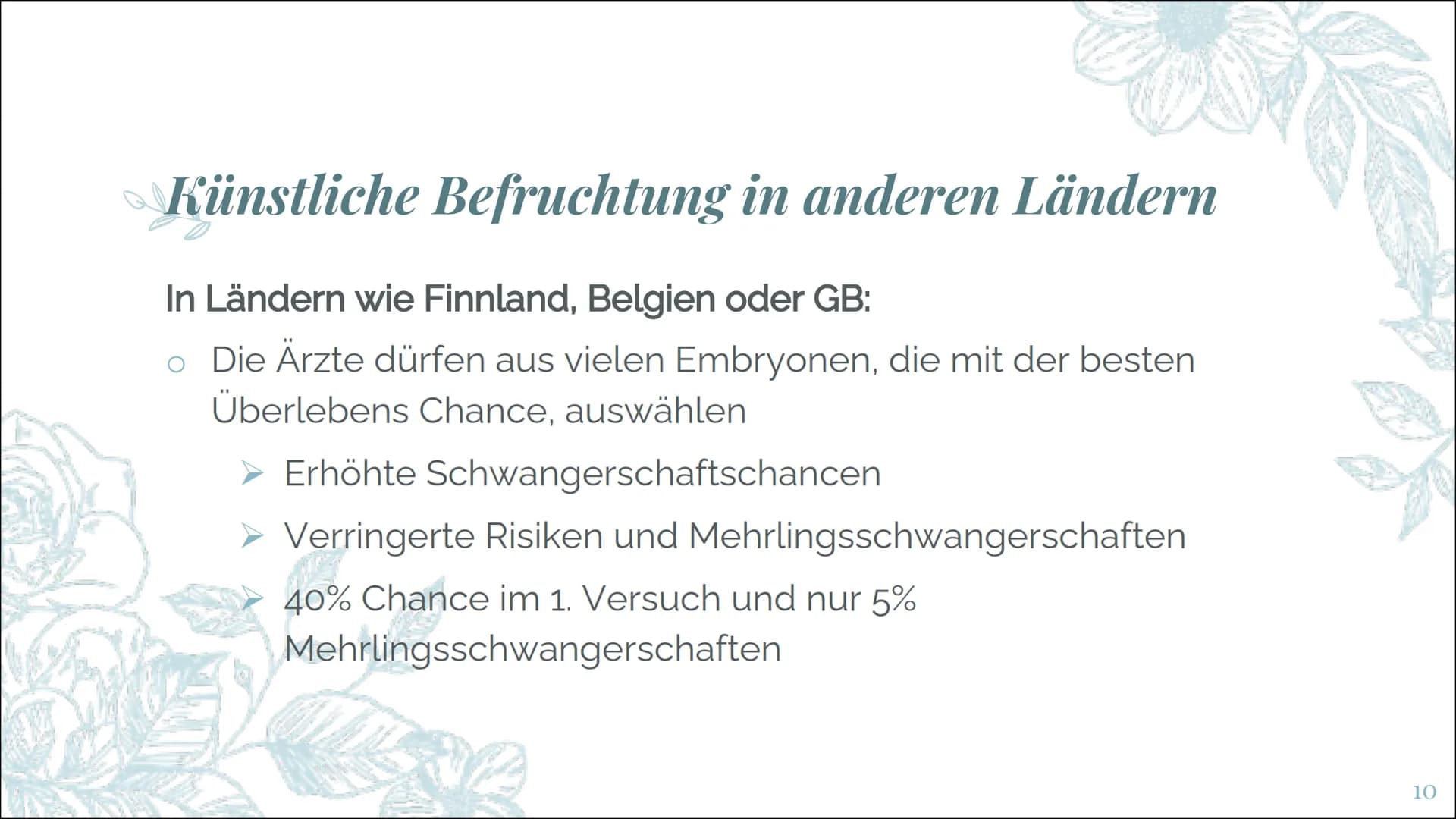 =
Um Schwangerschaft im
Reagenzglas
FORS Gliederung
o Gründe für die künstliche Befruchtung
o Embryonen Schutzgesetz
o Künstliche Befruchtun