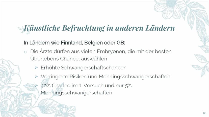 =
Um Schwangerschaft im
Reagenzglas
FORS Gliederung
o Gründe für die künstliche Befruchtung
o Embryonen Schutzgesetz
o Künstliche Befruchtun