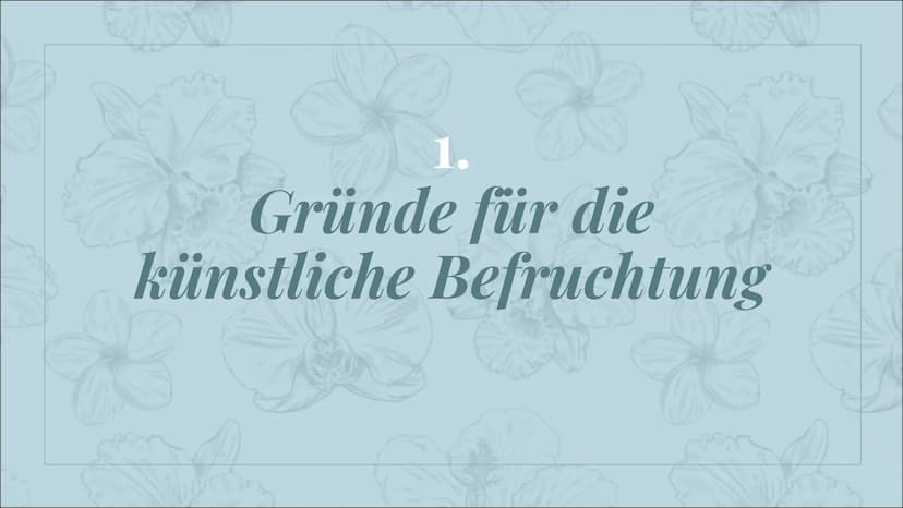 =
Um Schwangerschaft im
Reagenzglas
FORS Gliederung
o Gründe für die künstliche Befruchtung
o Embryonen Schutzgesetz
o Künstliche Befruchtun