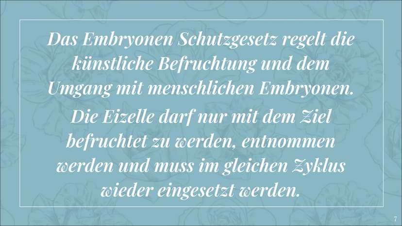 =
Um Schwangerschaft im
Reagenzglas
FORS Gliederung
o Gründe für die künstliche Befruchtung
o Embryonen Schutzgesetz
o Künstliche Befruchtun
