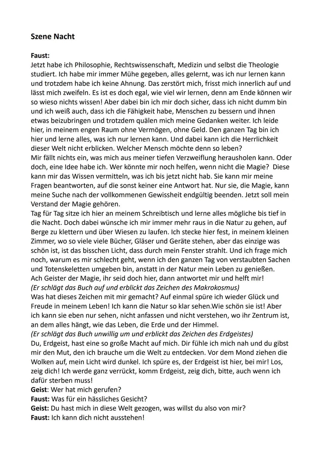 Szene Nacht
Faust:
Jetzt habe ich Philosophie, Rechtswissenschaft, Medizin und selbst die Theologie
studiert. Ich habe mir immer Mühe gegebe