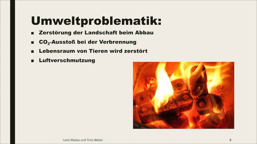 KOHLE Inhaltsverzeichnis:
■ Entstehung
Zusammensetzung
■ Gewinnung
■ Verwendung
Umweltproblematik
Lena Madau und Timo Weber
2 Entstehung:
To