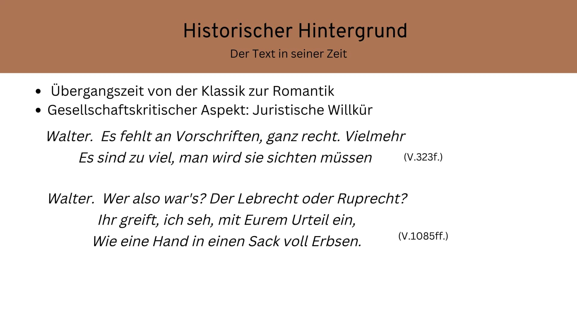 Der
zerbrochene
Krug
Heinrich von Kleist
Ein Fach
Deutsch
Schöningh
Heinrich
von Kleist
Der
zerbrochne
Krug Inhaltsangabe
• Informationen zu