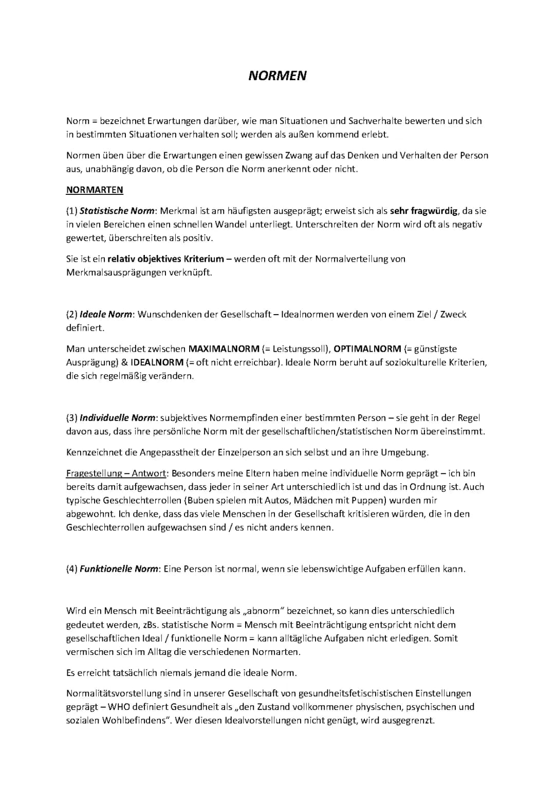 Normen & Klassifikationssysteme psychischer Störungen