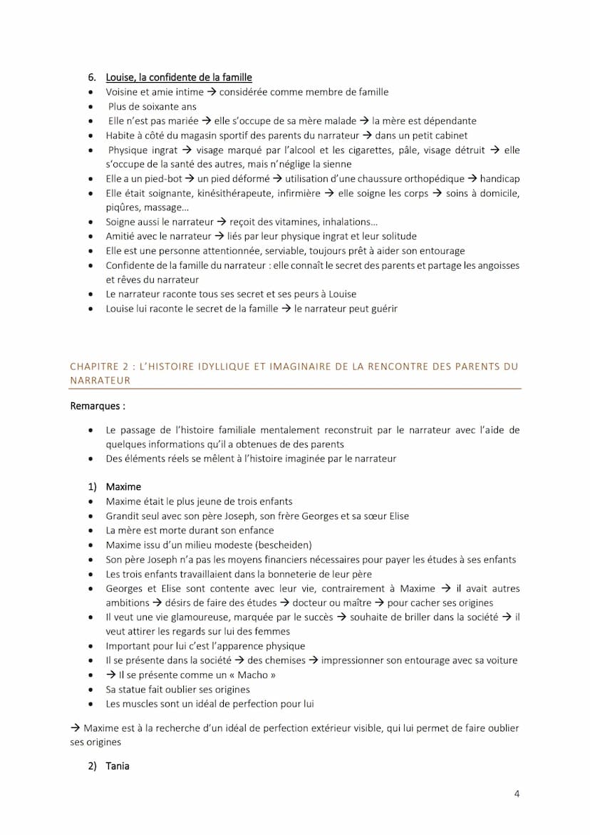 PHILIPPE GRIMBERT LE SECRET
CHAPITRE 1
1. Le narrateur
→ Fils unique, surprotection du fils se sent seul, peureuse et triste → il pleure sou