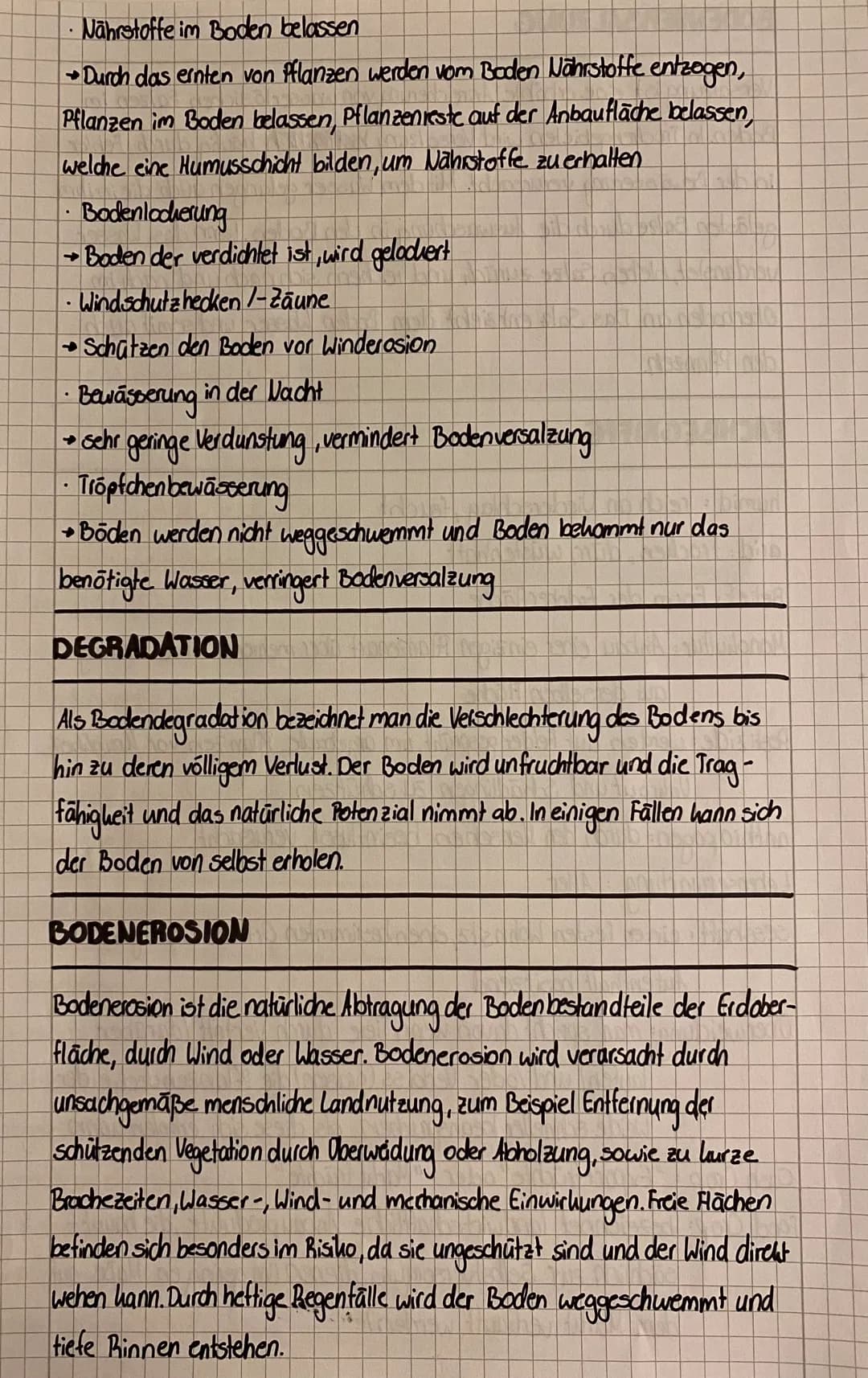 EIGENSCHAFTEN EINES FRUCHTBAREN BODENS
dünner Boden Nährstoffe direkt aus der Gesteinschicht
Kationenaustauschkapazität (KAK) bestimmt, wie 
