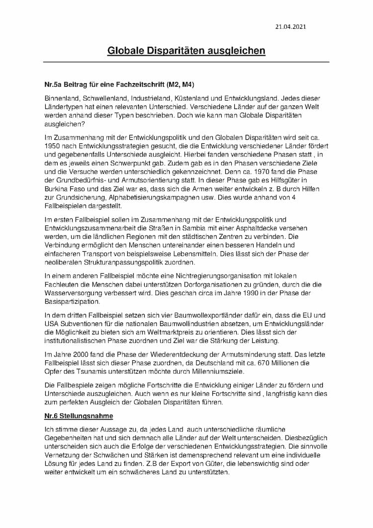 Know Globale Disparitäten ausgleichen thumbnail