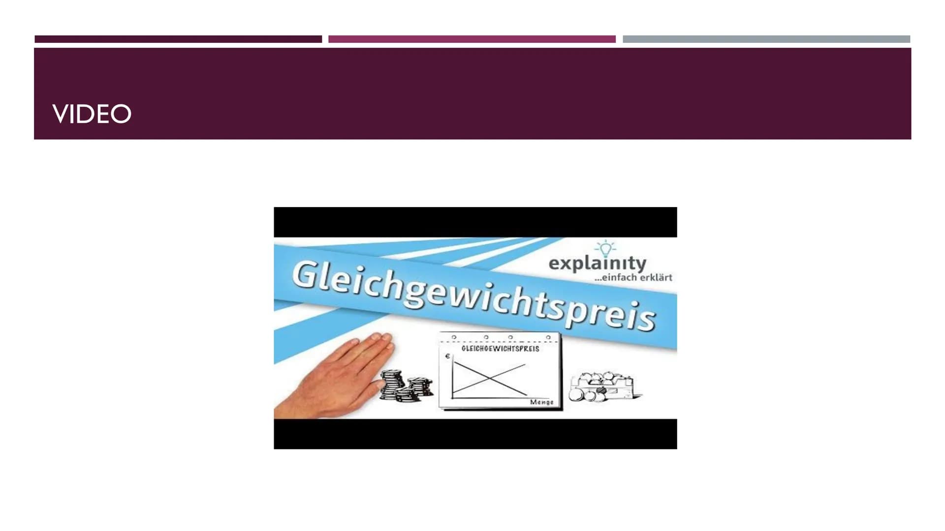PREISBILDUNG INHALTSVERZEICHNIS
■ Preisbildung
■ Auktionsmodell
■ Auswirkungen auf den Markt
■ Video PREISBILDUNG
I
I
Wie? --> durch Angebot