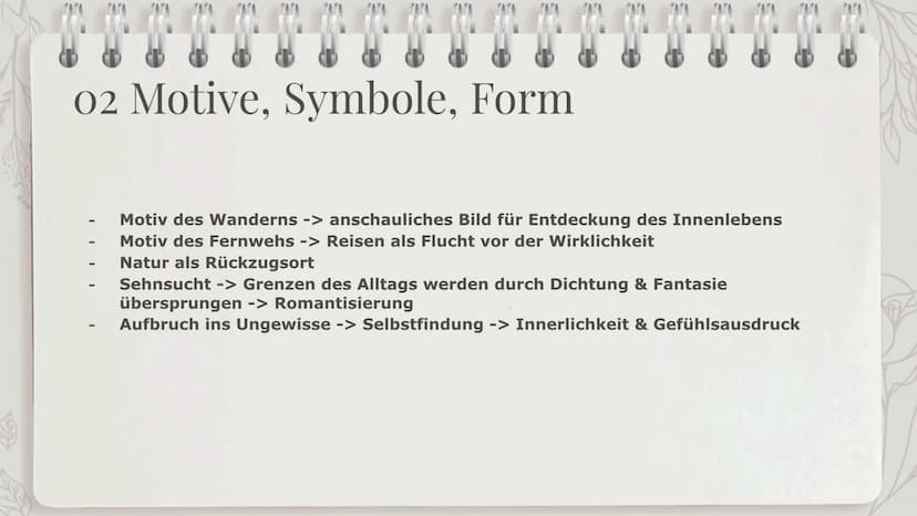 Epoche der
Romantik
3m Inhalt
01
Historischer
Hintergrund
02
Motive,
Symbole, Form
$$
03
Bekannte
Werke 01 Historischer Hintergrund
Die Epoc