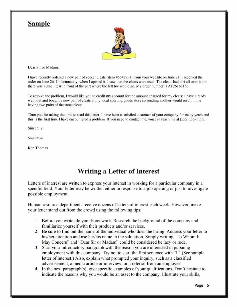 Useful phrases for formal letter writing
Salutation
Starting
Referring to previous
contact
Making a request
Offering help
WRITING BUSINESS L