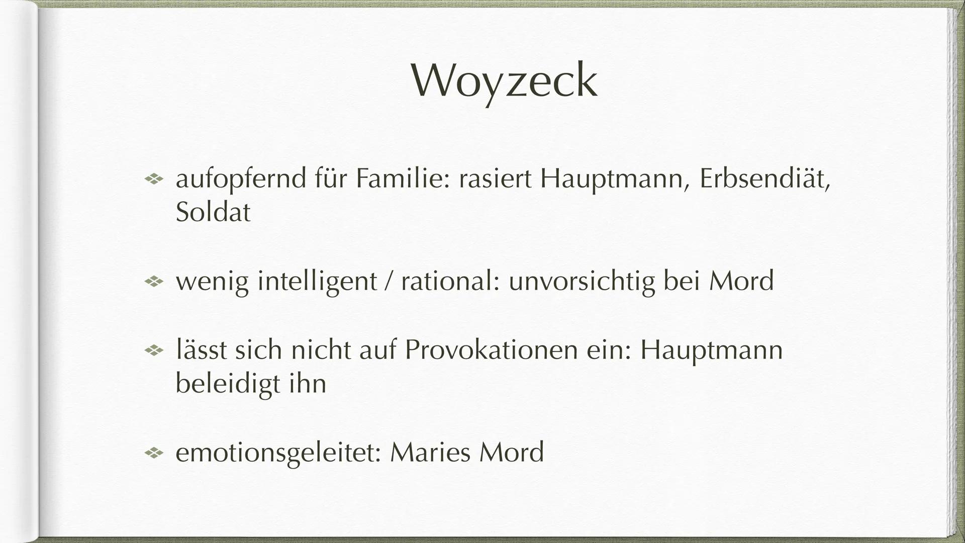  Georg Büchner und
Woyzeck als offenes Drama GLIEDERUNG
→ Die 3 aristotelischen Einheiten
→ Geschlossenes und offenes Drama - nach
Gustav Fr