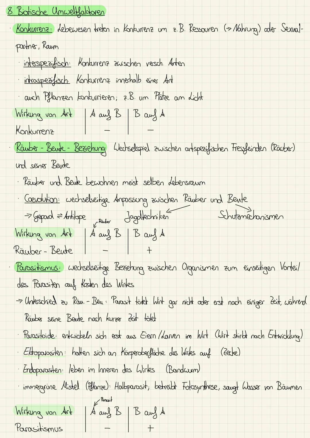 Übersicht über mögliche inhaltliche Schwerpunkte
Ökologie
Fachbegriffe der Ökologie (S. 290-291, AB)
2 Ökologische Potenz, Zeigerpflanzen (S
