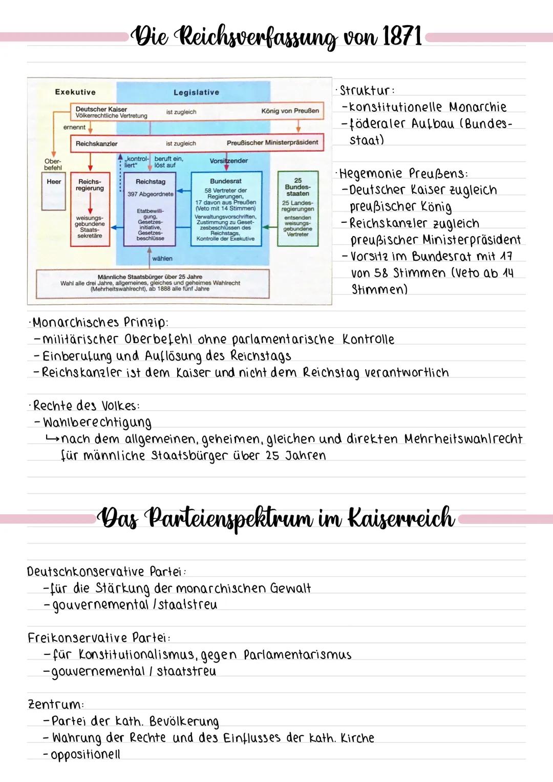 Die Gründung des Deutschen Kaiserreichs
1815-1866
Deutscher Bund:
35 eigenständige Länder
4 Städte
→lockerer Staatenbund
(mit Österreich)
18