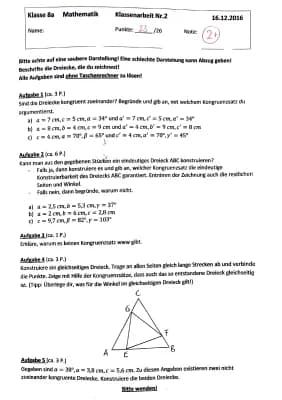 Know Dreiecke, Kongruenz, Winkel, Parallelogramm, Rauten, Quadratwurzel, ... thumbnail