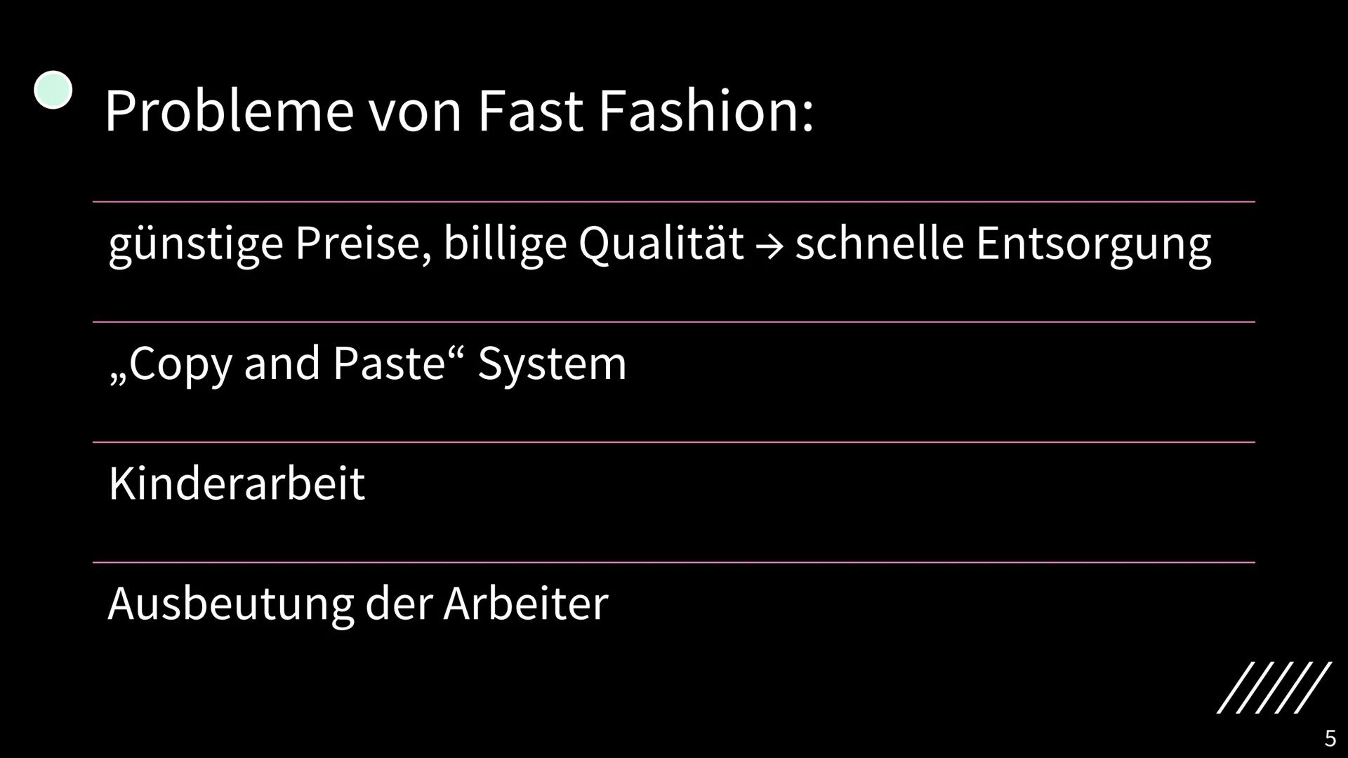 # FAST
# FASHION
MARLENE PFÄFFLE 9/2

1 - Gliederung

1. Definition
2. bekannte Vertreter
3. Probleme
4. Auswirkungen auf die Umwelt
5. Lösu