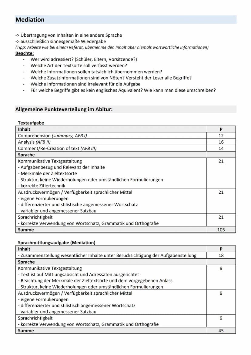 Comprehension (12P.)
Einleitungssatz:
-> Hinführung zum Themenschwerpunkt der Aufgabenstellung
The text/excerpt/novel/short story/drama/poem