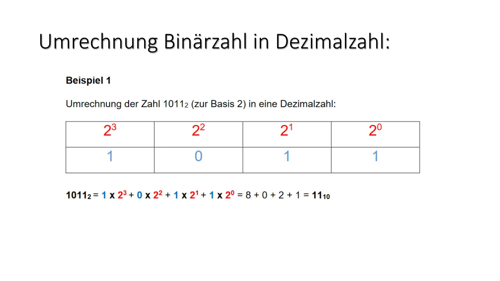 Zahlensysteme 3
Binärsystem # Binärsystem Information:
Ein Binärsystem oder auch Dualsystem bezeichnet ein Zahlensystem, das als Basis
die Z
