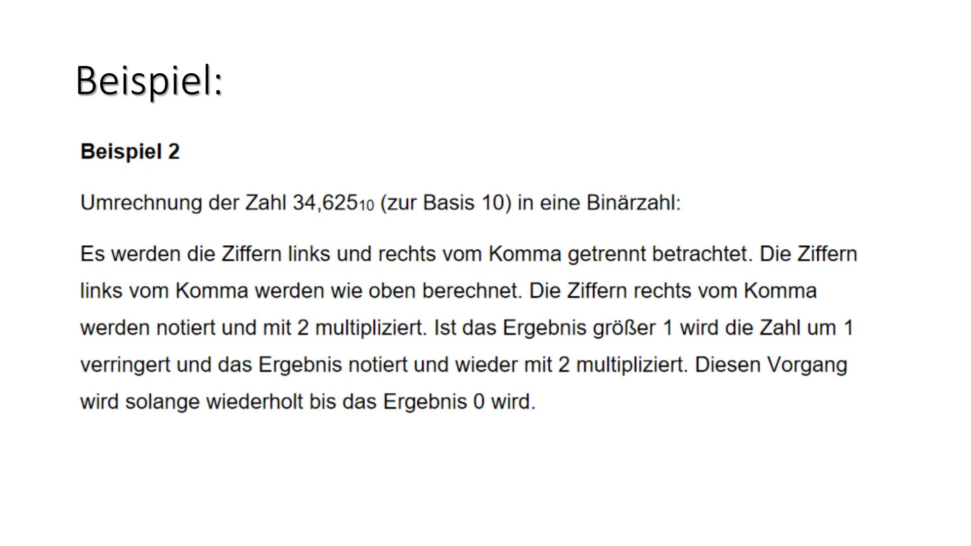 Zahlensysteme 3
Binärsystem # Binärsystem Information:
Ein Binärsystem oder auch Dualsystem bezeichnet ein Zahlensystem, das als Basis
die Z