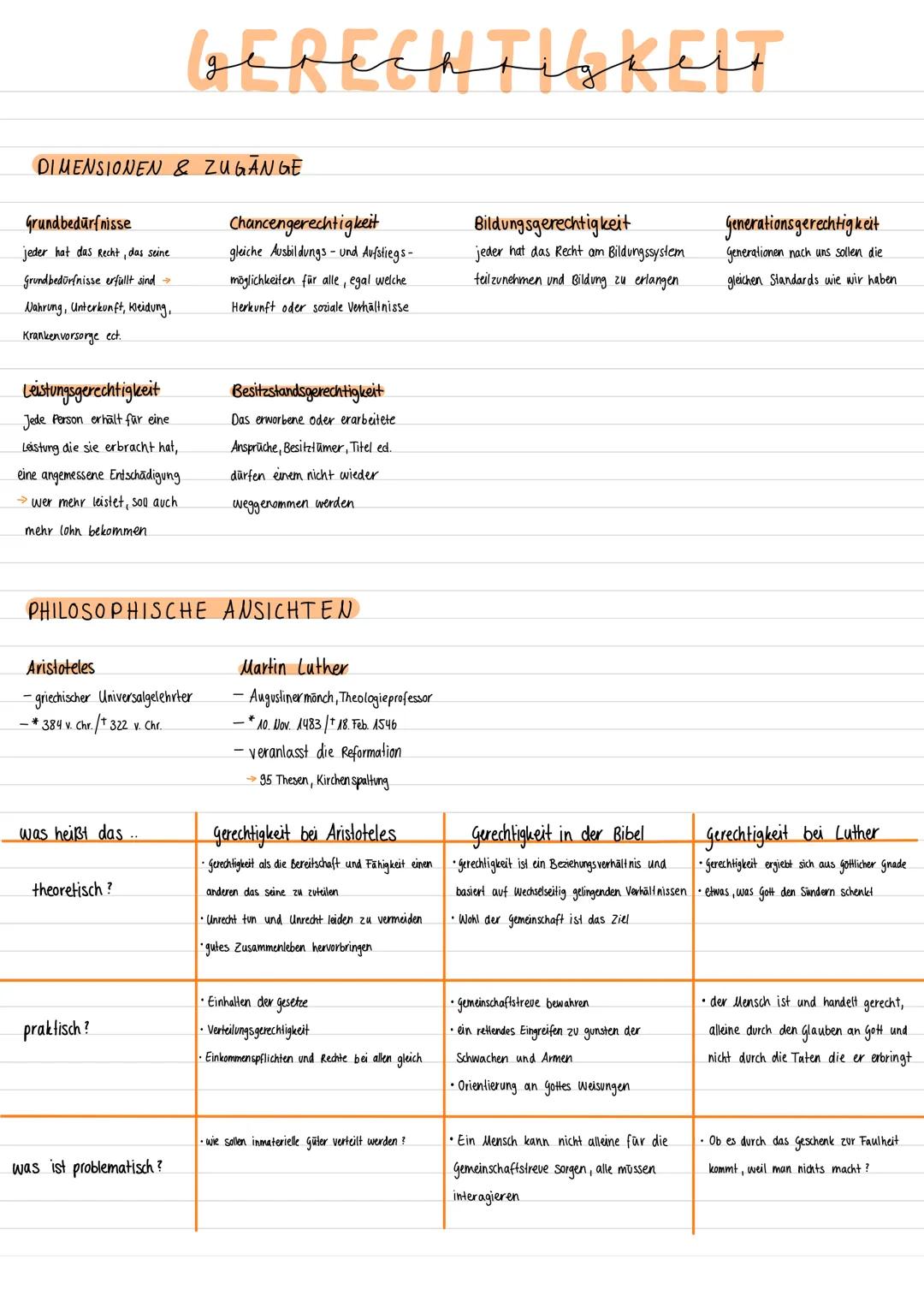 # Gerechtigkeit

DIMENSIONEN & ZUGANGE

Grundbedürfnisse
jeder hat das Recht, das seine
Grundbedürfnisse erfüllt sind →
Nahrung, Unterkunft,