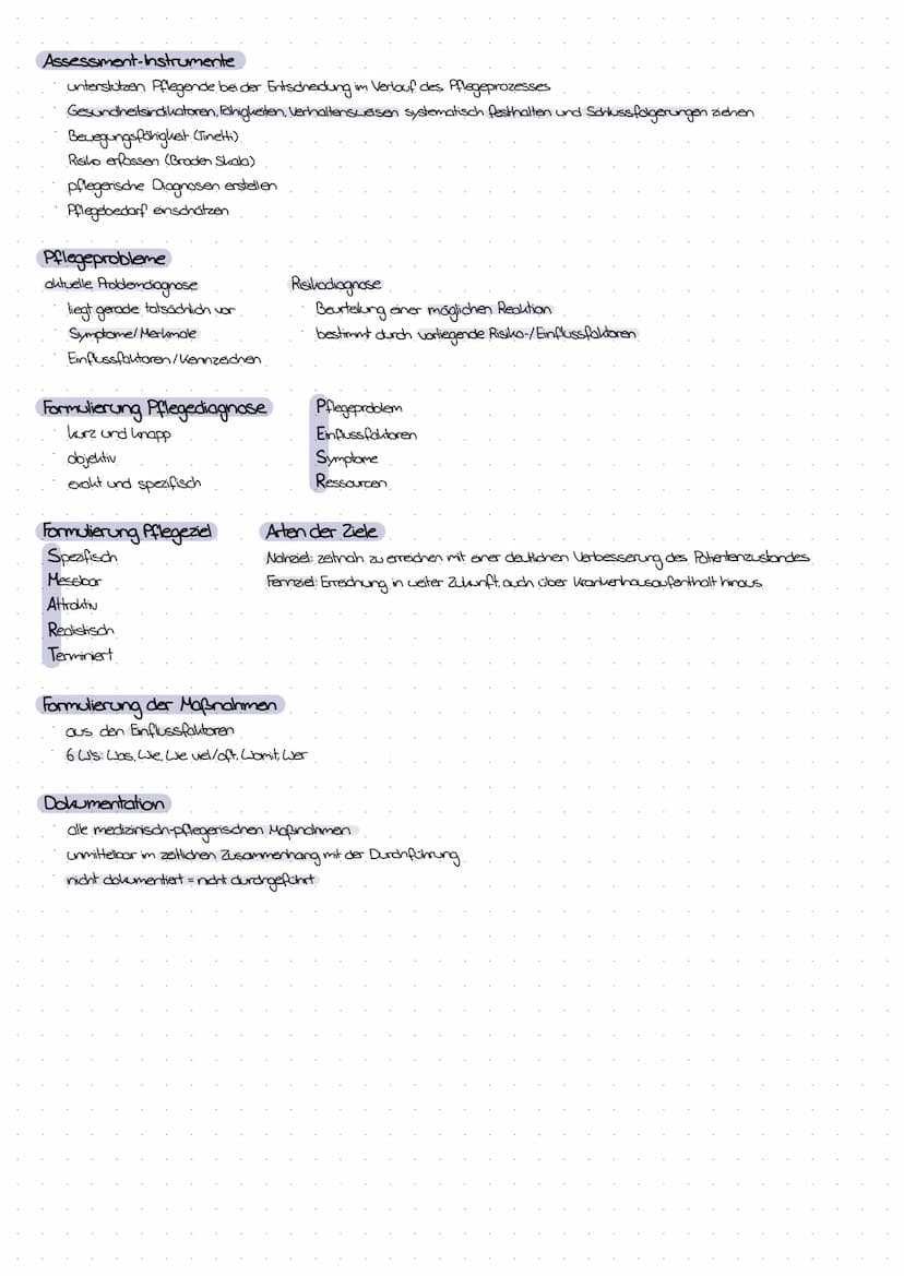 Pflegeprozess
Definition
en systematischer, zielgerichteter Prozess zur Lösung von!
orientiert sich an individuellen Bedürfnissen und am Bef