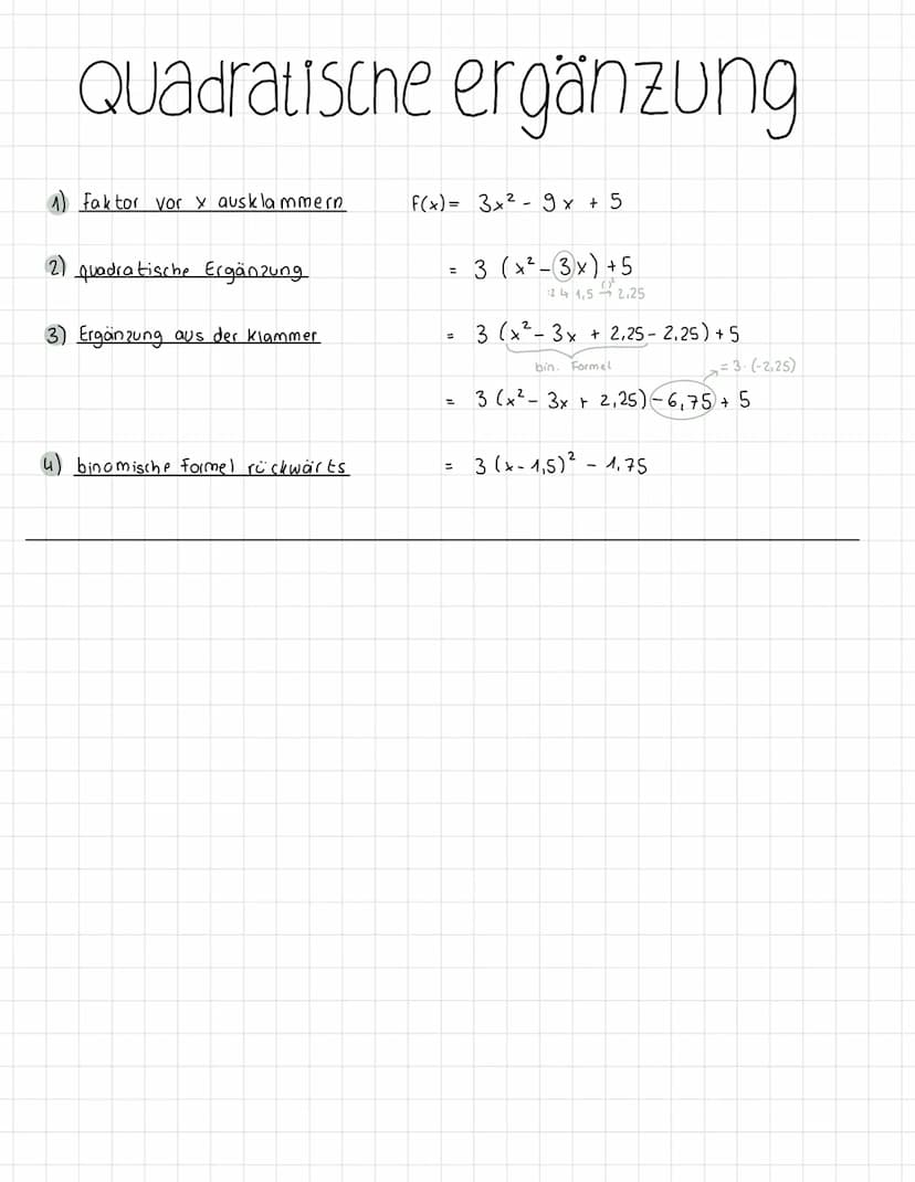 Quadratische Funktionen
Die Graphen von quadratischen Funktionen heißen Parabeln.
-6
Grundwissen Parabeln
• Parabeln können nach unten oder 