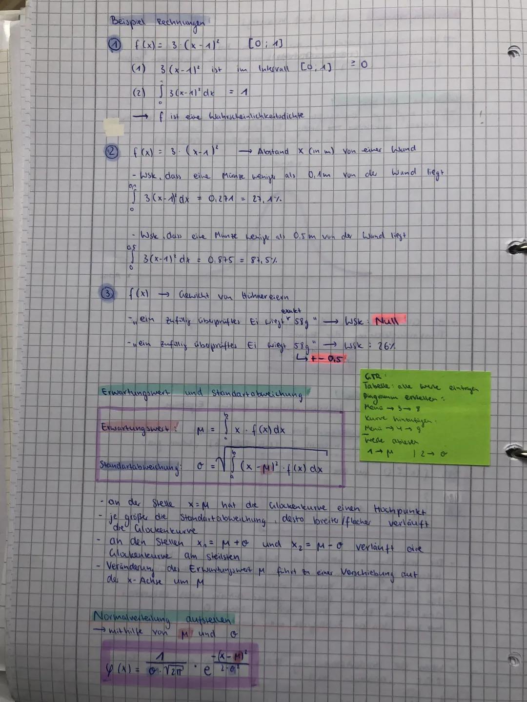 # Normalverteilung (auch Gauß-verteilung)

J

→Wahrscheinlichkeits verteilung, mit der sich zufällige Abweichungenven

oder Durch schnittswe