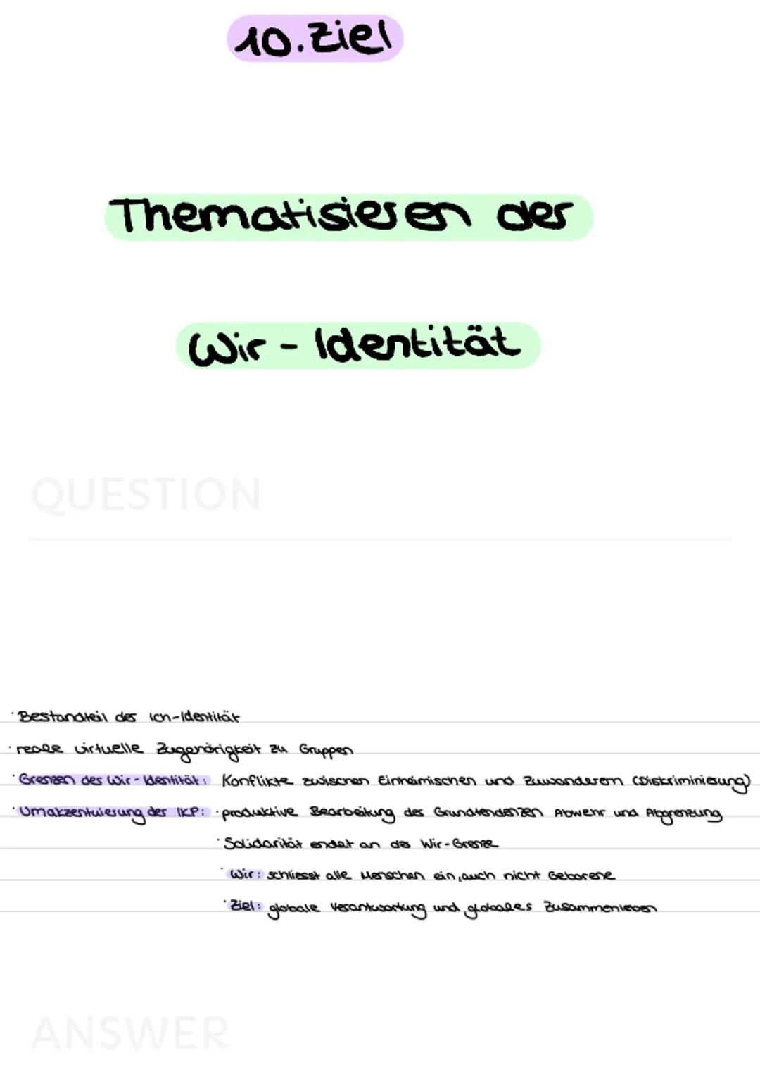 Grundannahme
QUESTION
-
IKP • notwendige entwort auf eine dauerhaft entstandene multiethnische Gesellschaft
→ Pädagogische Handlungsmöglichk