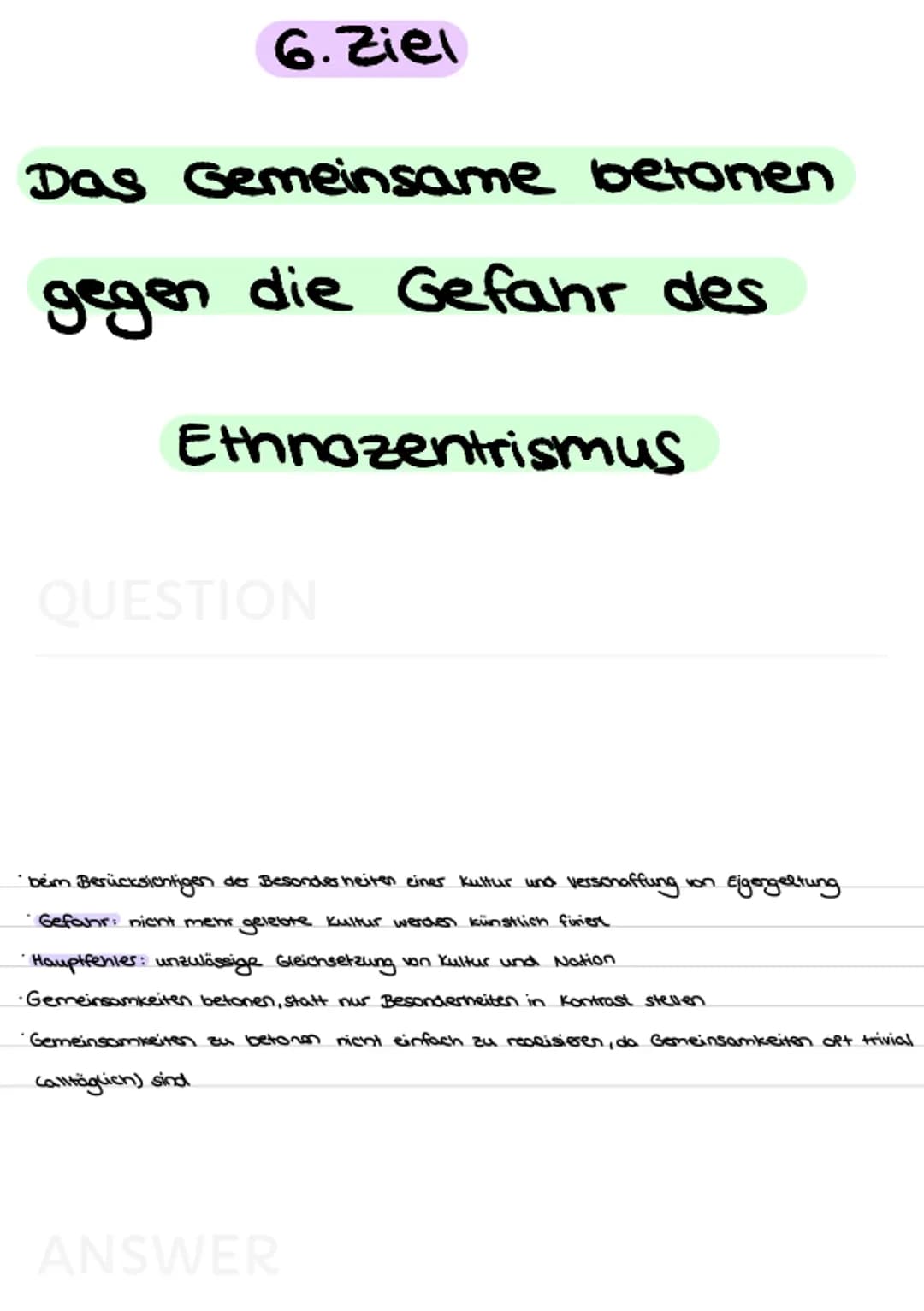 Grundannahme
QUESTION
-
IKP • notwendige entwort auf eine dauerhaft entstandene multiethnische Gesellschaft
→ Pädagogische Handlungsmöglichk