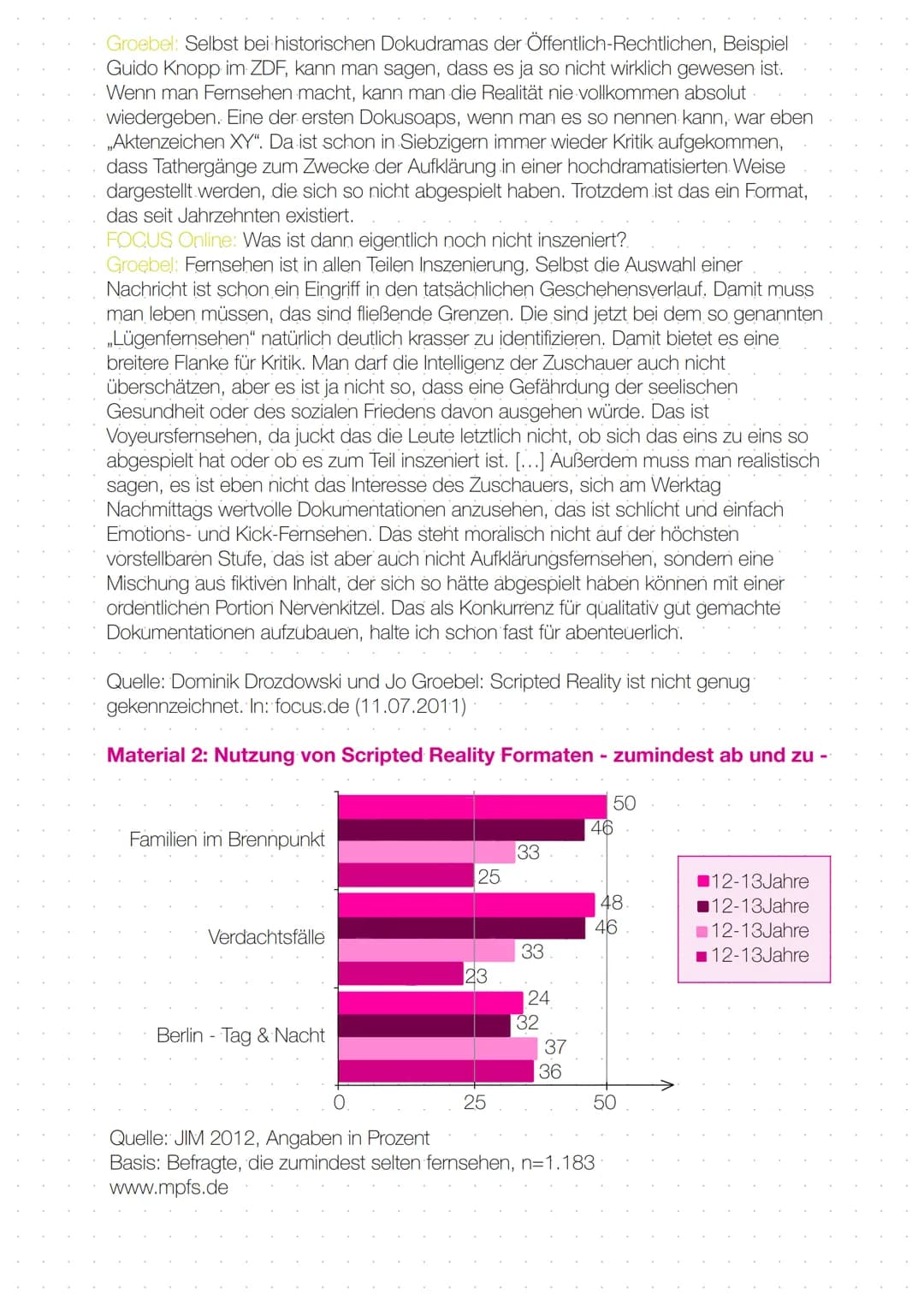 MATERIALGESTÜTZES SCHREIBEN
EINES INFORMIERENDEN TEXTES
Bei dieser Aufgabenart sollen Sie auf der Grundlage mehrerer Materialen einen
Inform