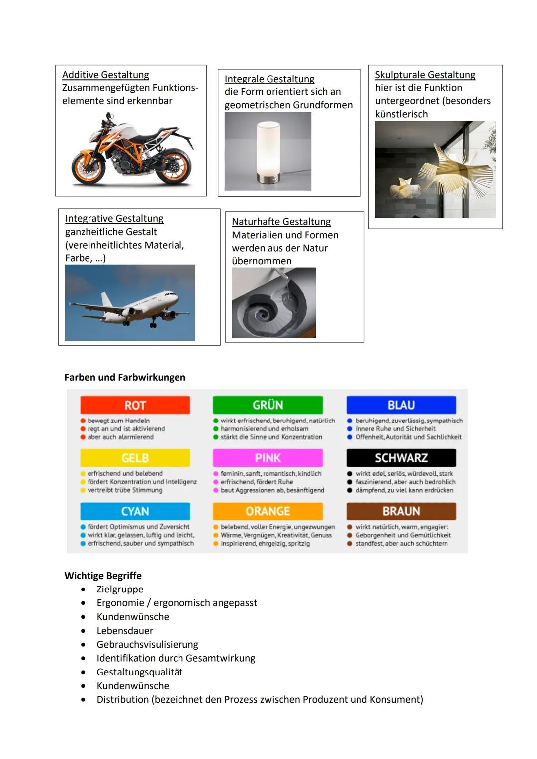 # Abiturlernzettel Design

Design bezeichnet die formgerechte und funktionale Gestaltgebung eines Gebrauchs-
gegenstandes. Das Design wird i