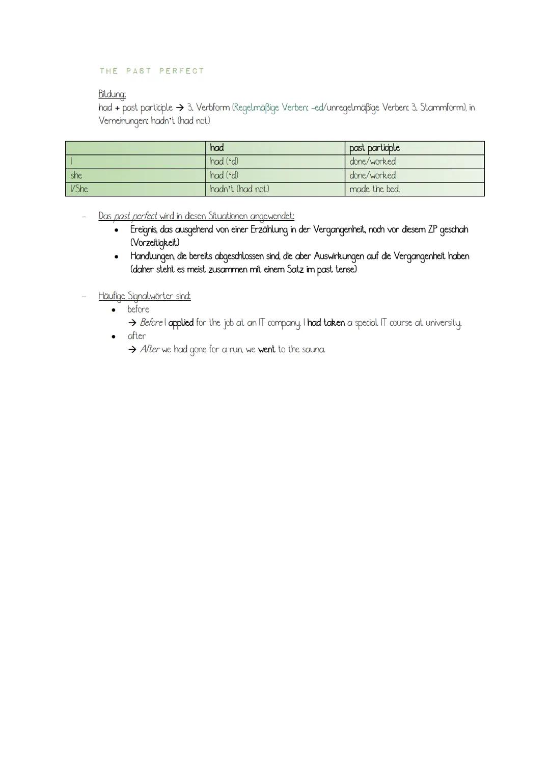 DIE ZEITFORMEN DES VOLLVERBS
Es gibt Unterschiede zwischen den grammatikalischen Zeitformen (=tenses) und der wirklichen Zeit (z.B.:
present