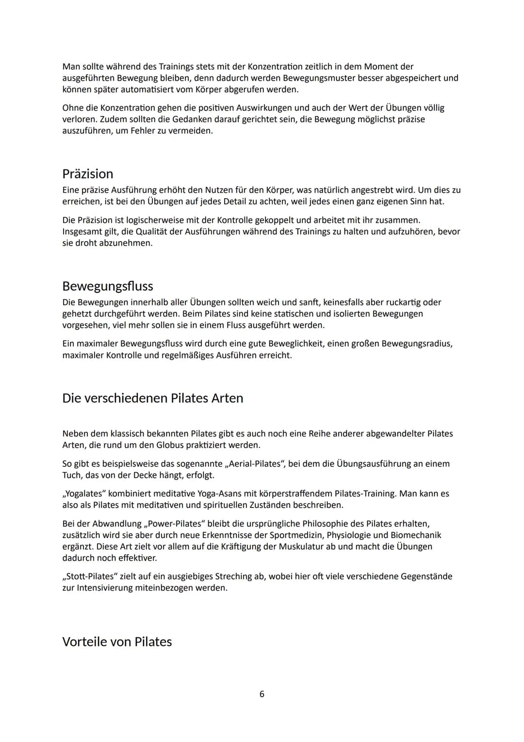 ,,Körperliche Gesundheit ist die
Voraussetzung zum Glück."
Joseph Hubertus Pilates
Inhaltsverzeichnis
Historie.......
Definition und Methodi