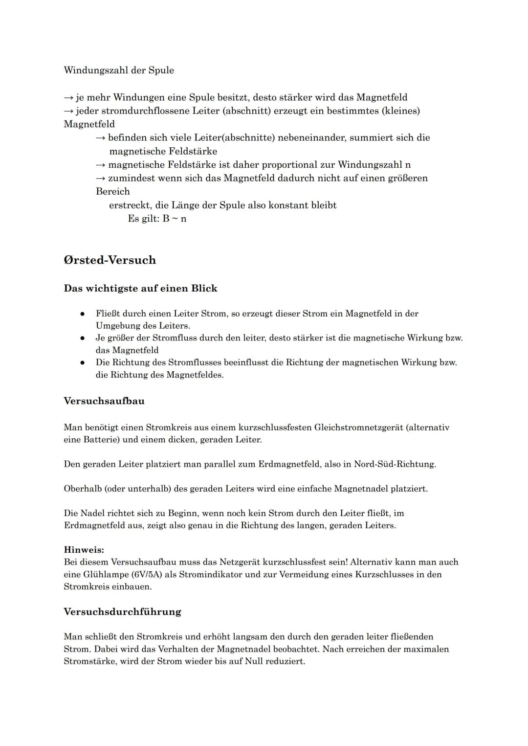 Lenzsche Regel und Selbstinduktion
Die Lenzsche Regel besagt, dass ein Induktionsstrom immer so gerichtet ist, dass er
seiner Ursache entgeg