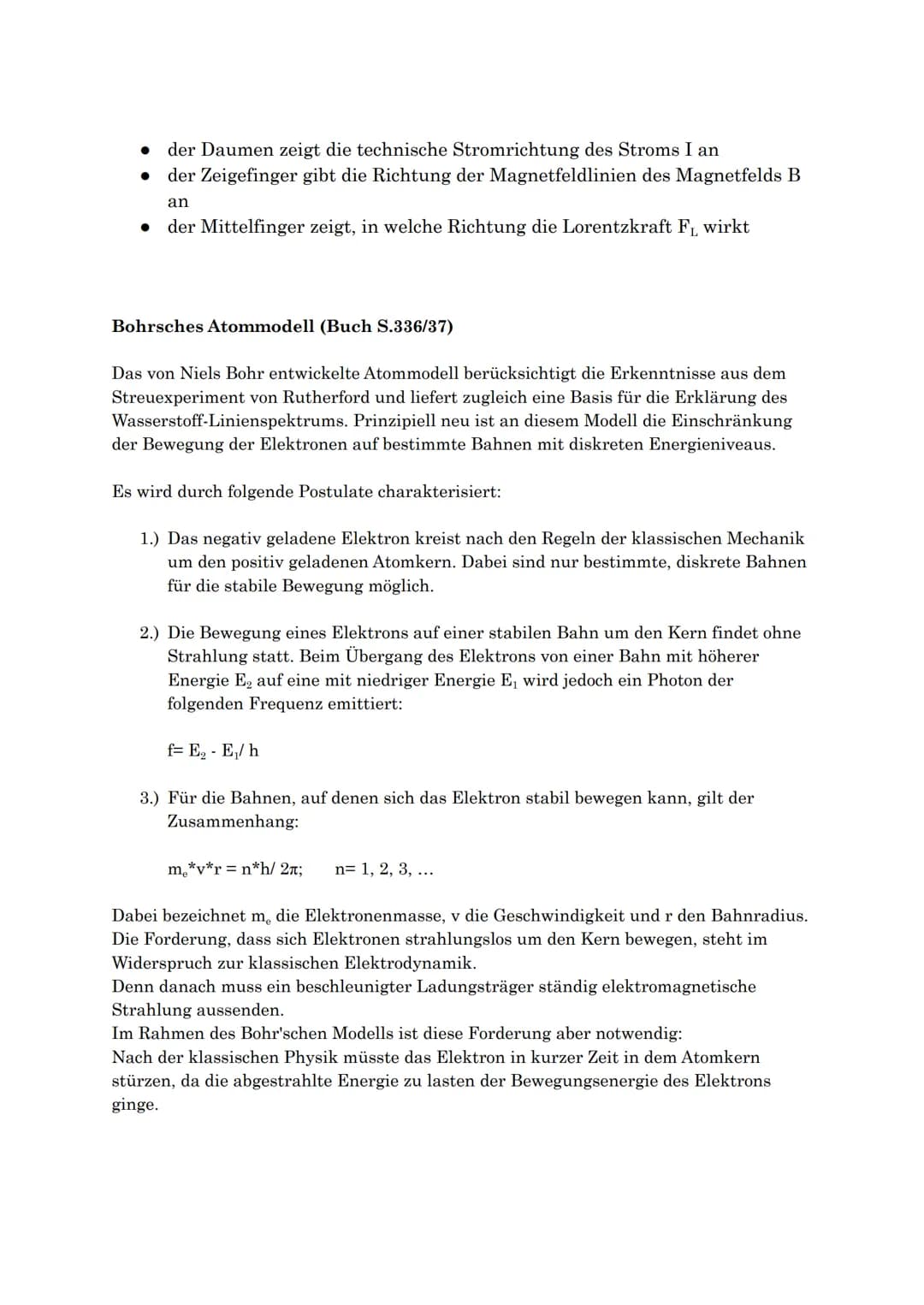 Lenzsche Regel und Selbstinduktion
Die Lenzsche Regel besagt, dass ein Induktionsstrom immer so gerichtet ist, dass er
seiner Ursache entgeg