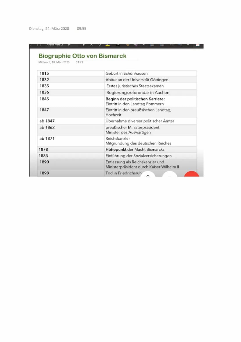 Otto von Bismarck-Biographie
Donnerstag, 19. März 2020 13:36
1815 Geboren in Schönhausen
--> in einer wohlhabenden Familie
Bismarck war scho