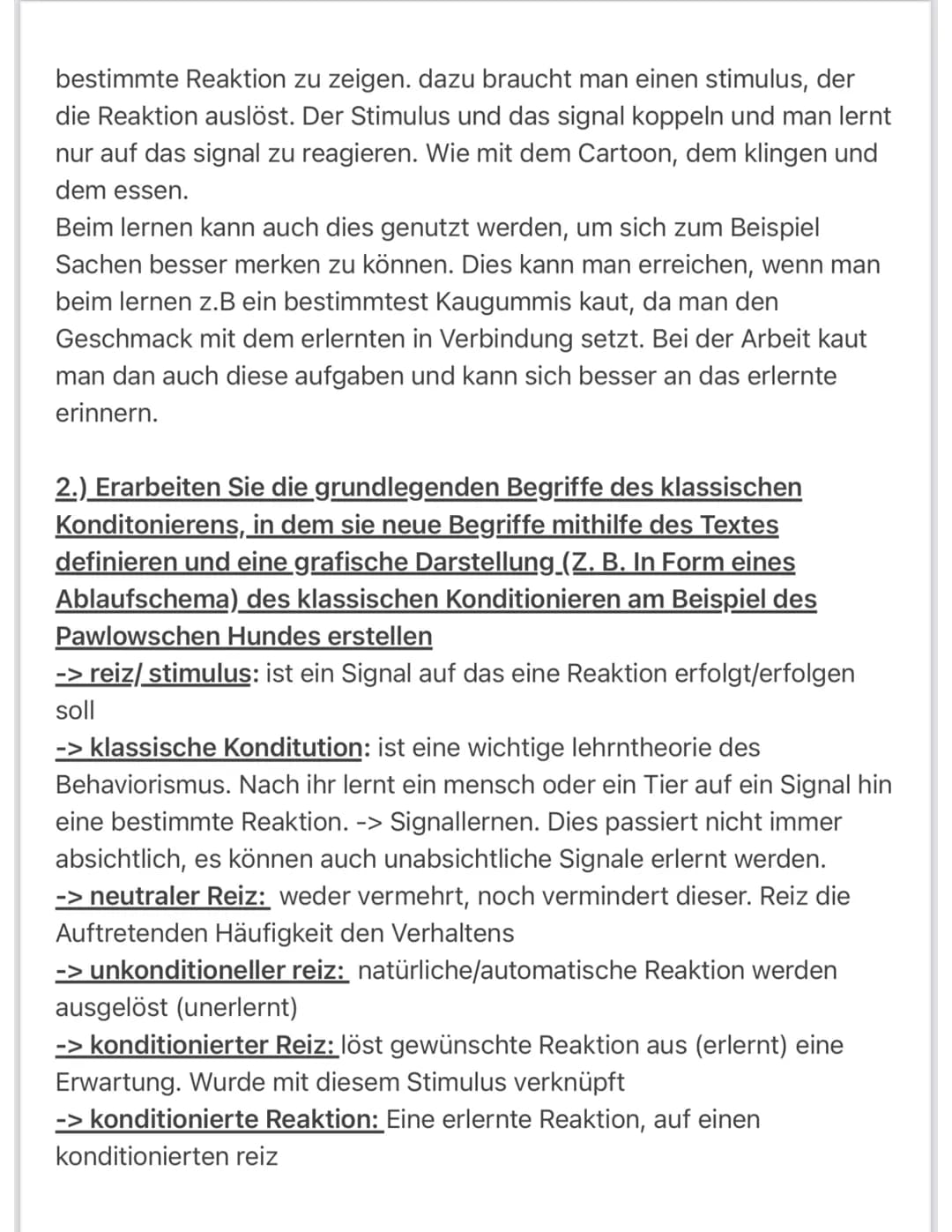 Päda: Lerntheorien
Klassische Konditionierung und Gegenkonditionierung
BIMMEL!
TAZ
-
BIMMEL!
BIMMEL!
ARBEITSAUFTRAG
Die Bilderfolge zeigt, w